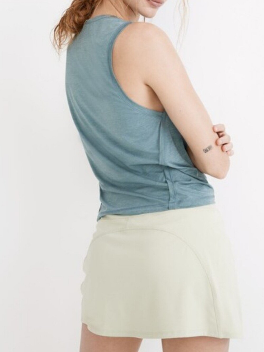 Madewell MWL Running Tank Women's Light Blue Sleeveless Size M